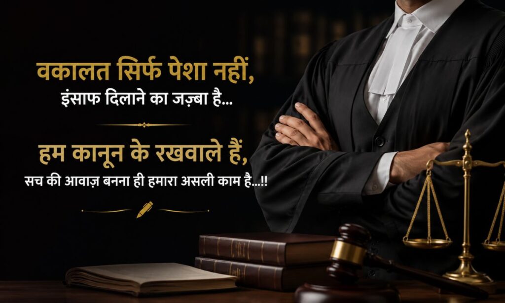 2 Line Advocate Shayari in Hindi