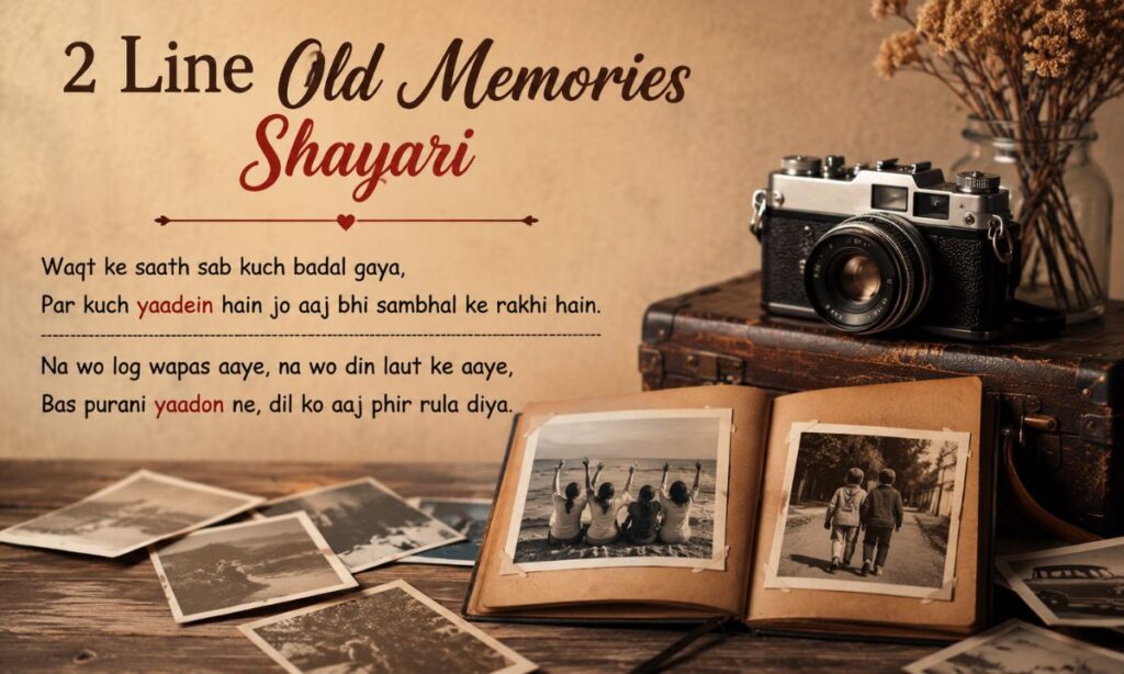 2 Line Old Memories Shayari