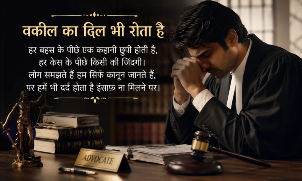 Advocate Emotional Shayari in Hindi