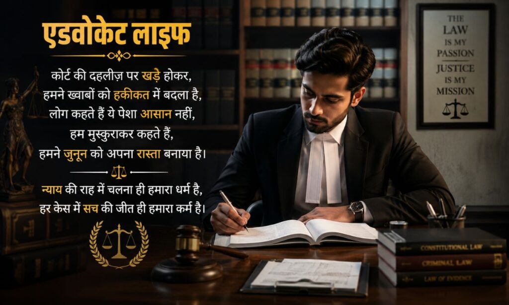 Advocate Life Shayari in Hindi