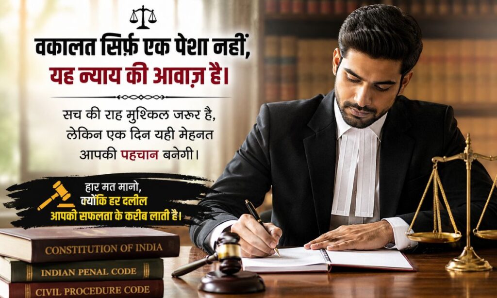 Advocate Motivational Shayari in Hindi