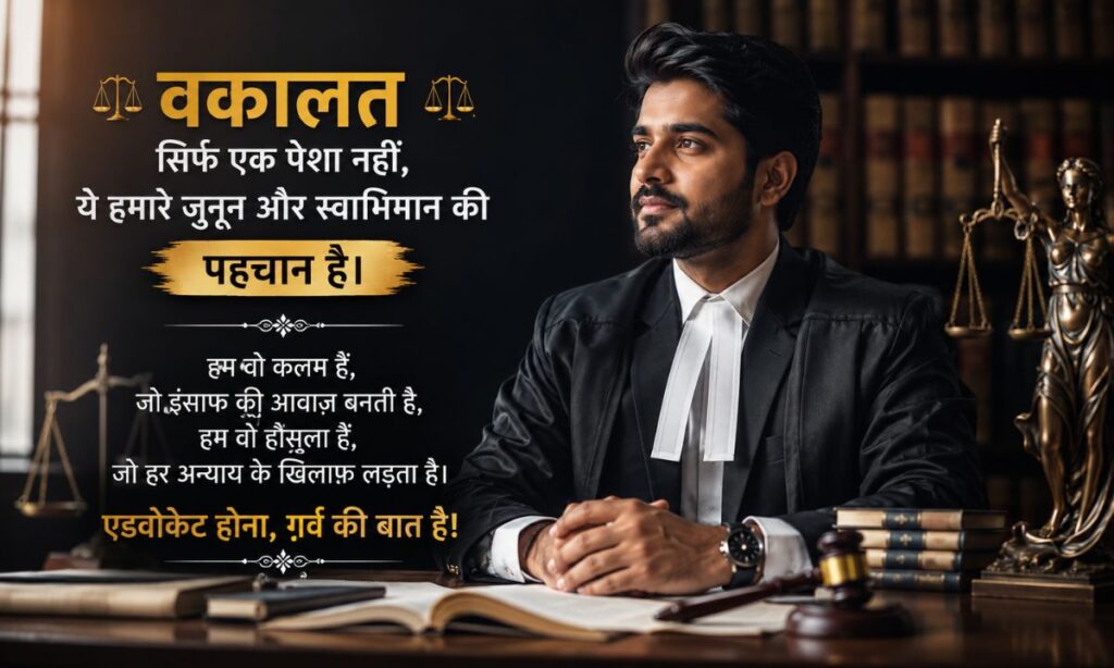 Advocate Pride Shayari in Hindi