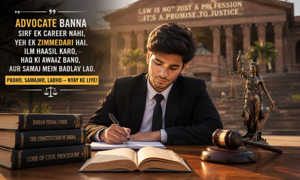 Advocate shayari for students