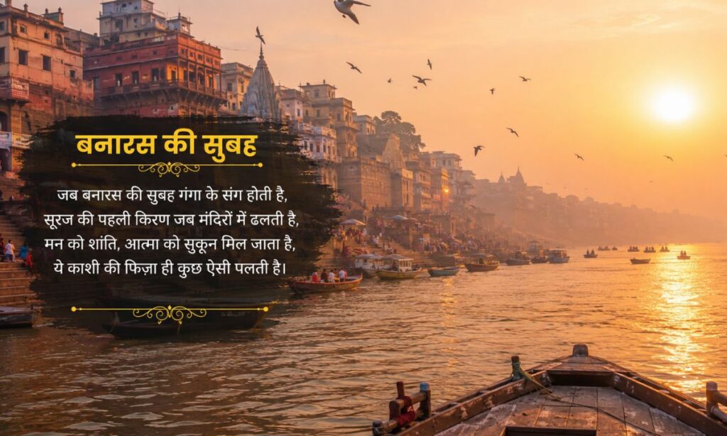 Banaras Morning Shayari In Hindi