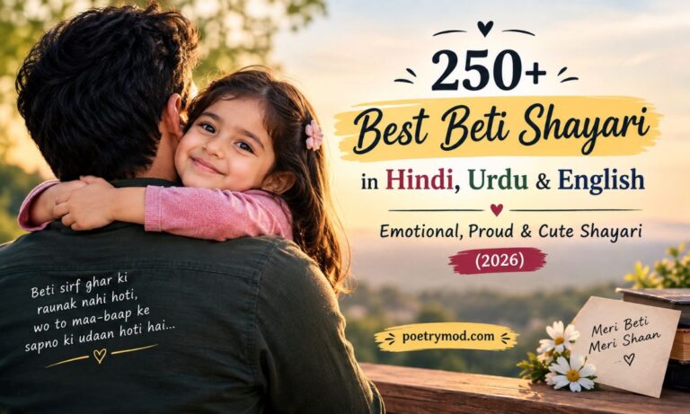 Best Beti Shayari in Hindi, Urdu & English