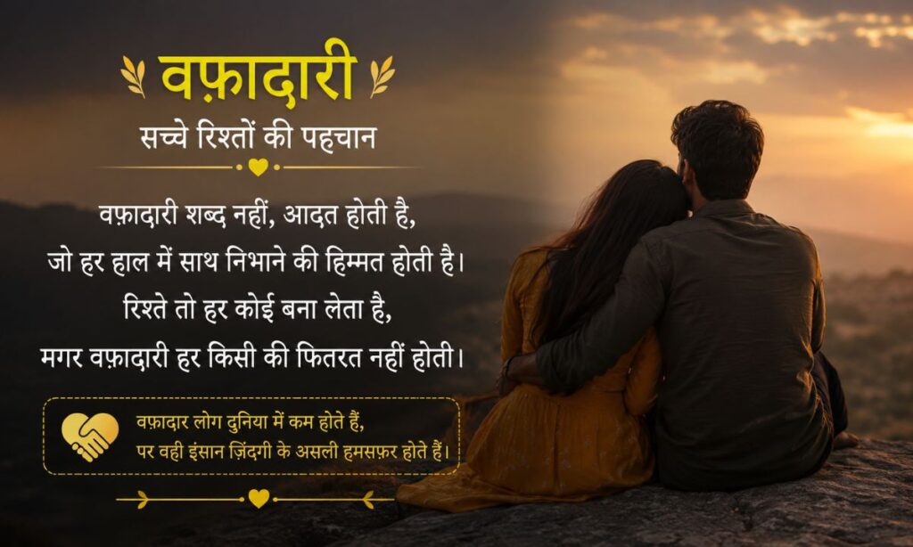 Best Loyalty Shayari in Hindi