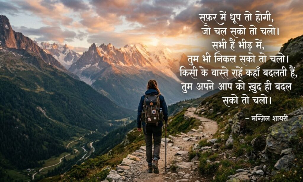 Best Manzil Shayari in Hindi