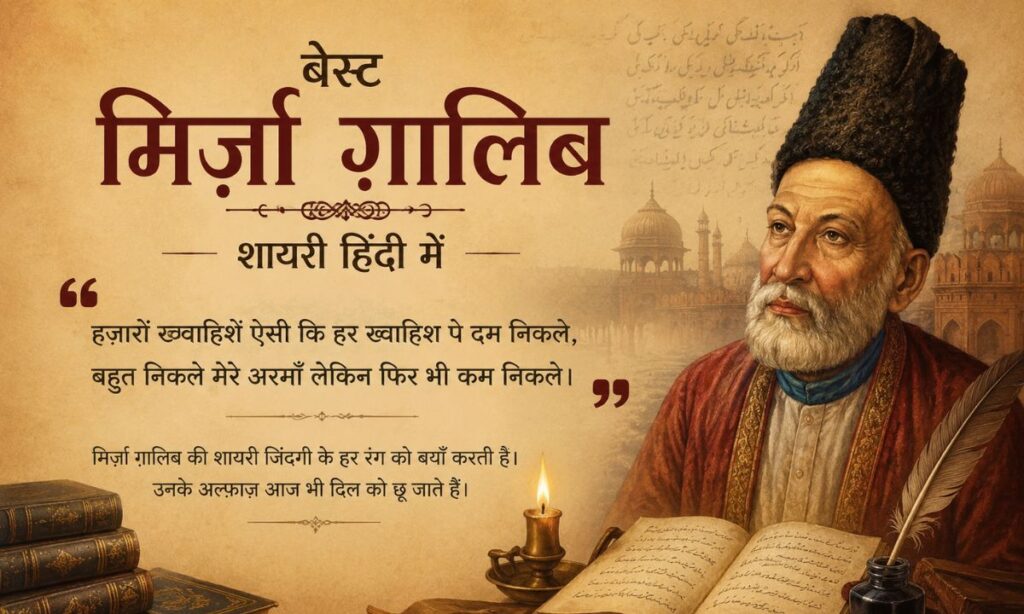 Best Mirza Ghalib Shayari in Hindi