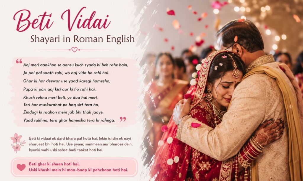 Beti vidai shayari