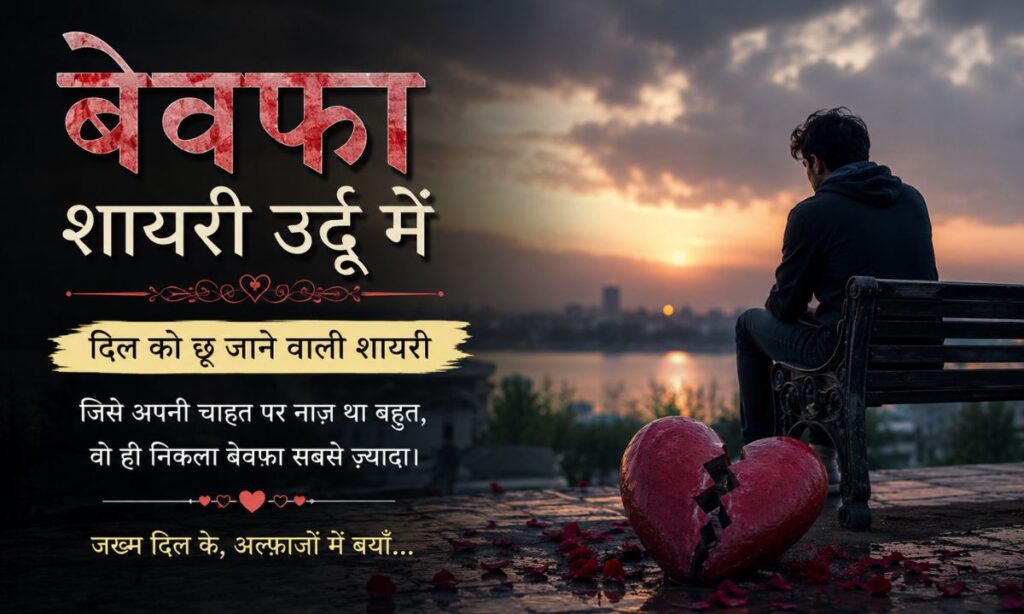 Bewafa Shayari Urdu in Hindi