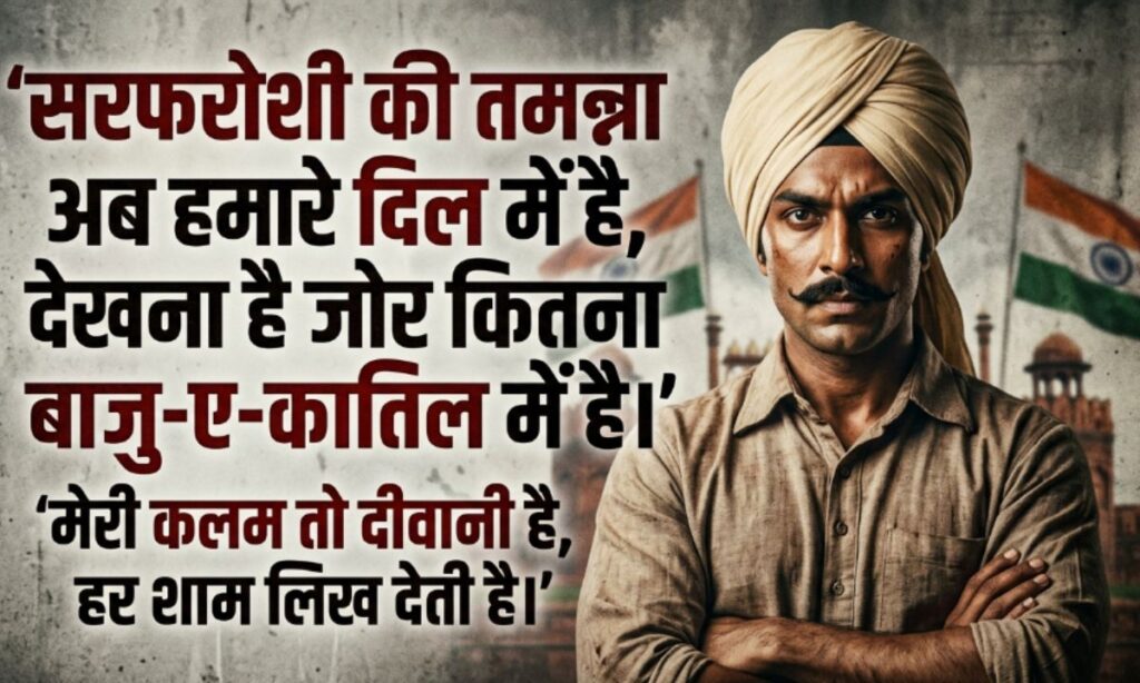 Bhagat Singh Attitude Shayari in Hindi
