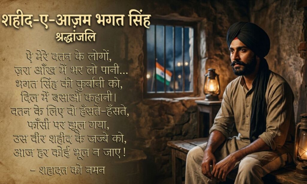 Bhagat Singh Emotional Shayari in Hindi