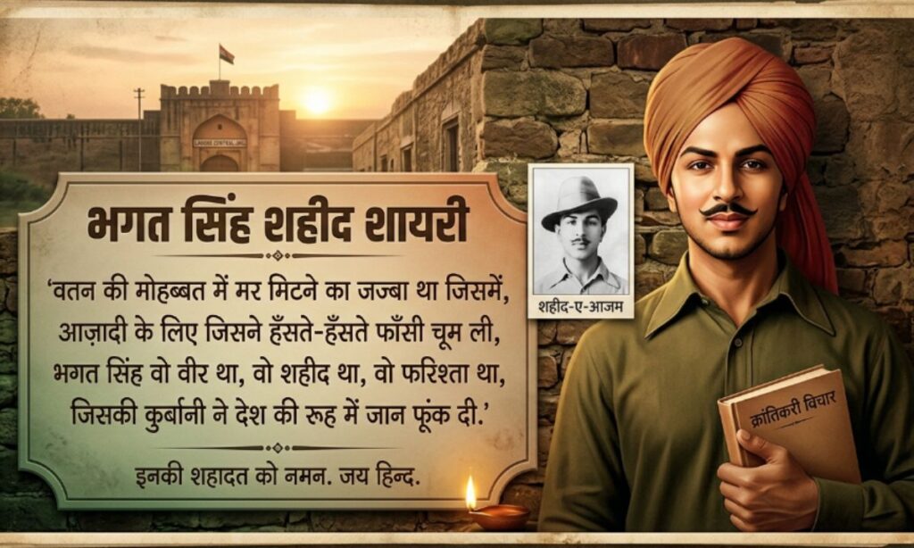 Bhagat Singh Shaheed Shayari in Hindi