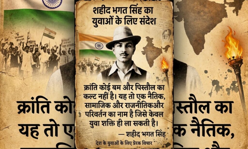 Bhagat Singh Shayari for Youth in Hindi
