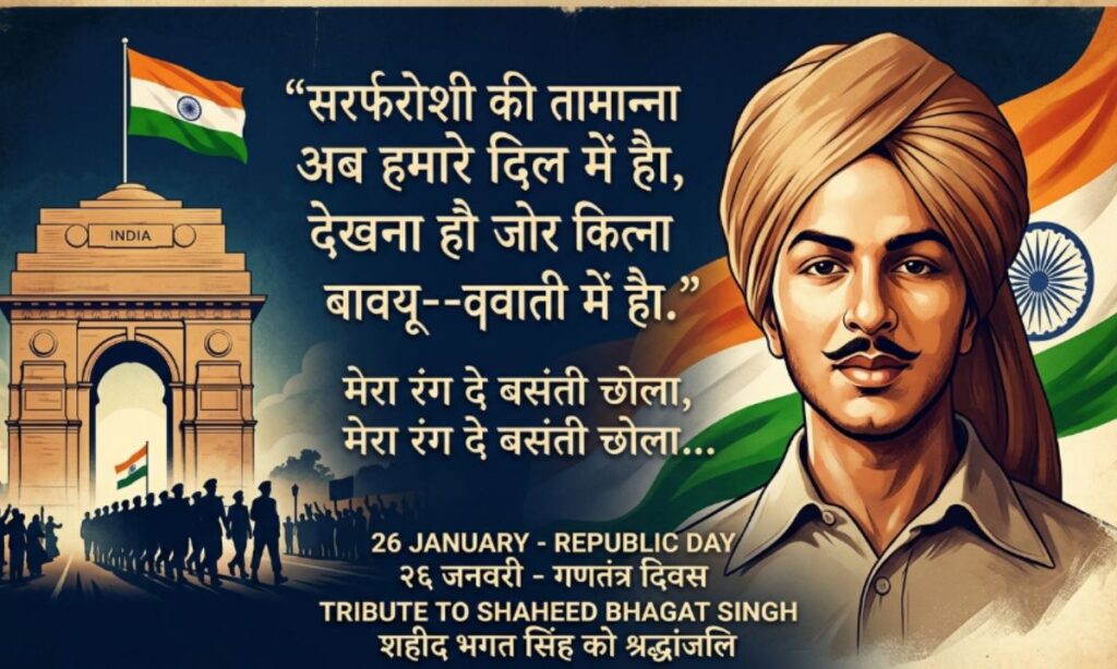 Bhagat singh shayari 26 january