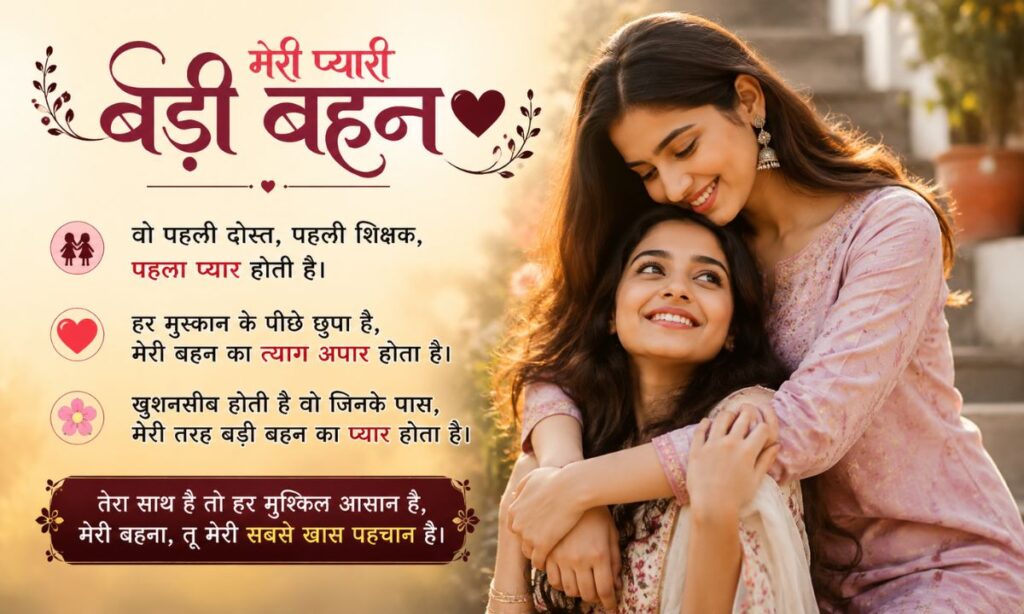 Big Sister Shayari in Hindi