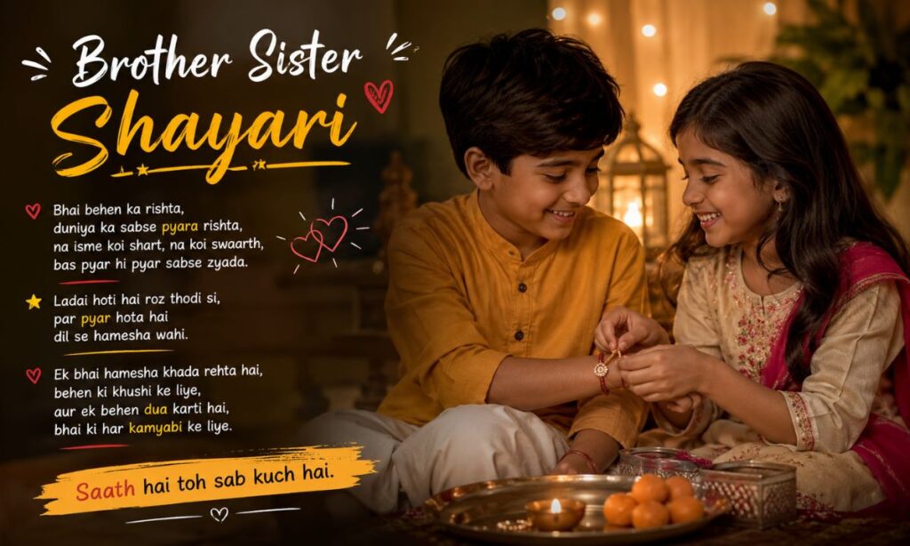 Brother sister shayari