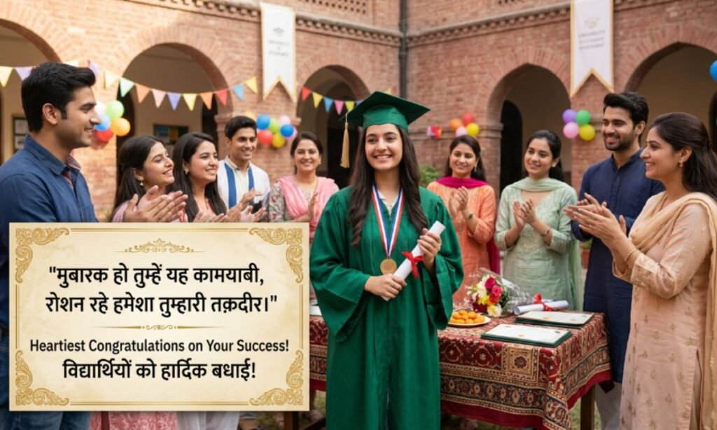 Congratulations Shayari for Students