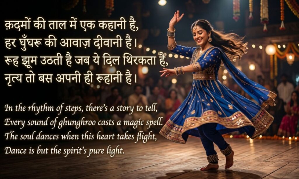 Dance shayari for instagram