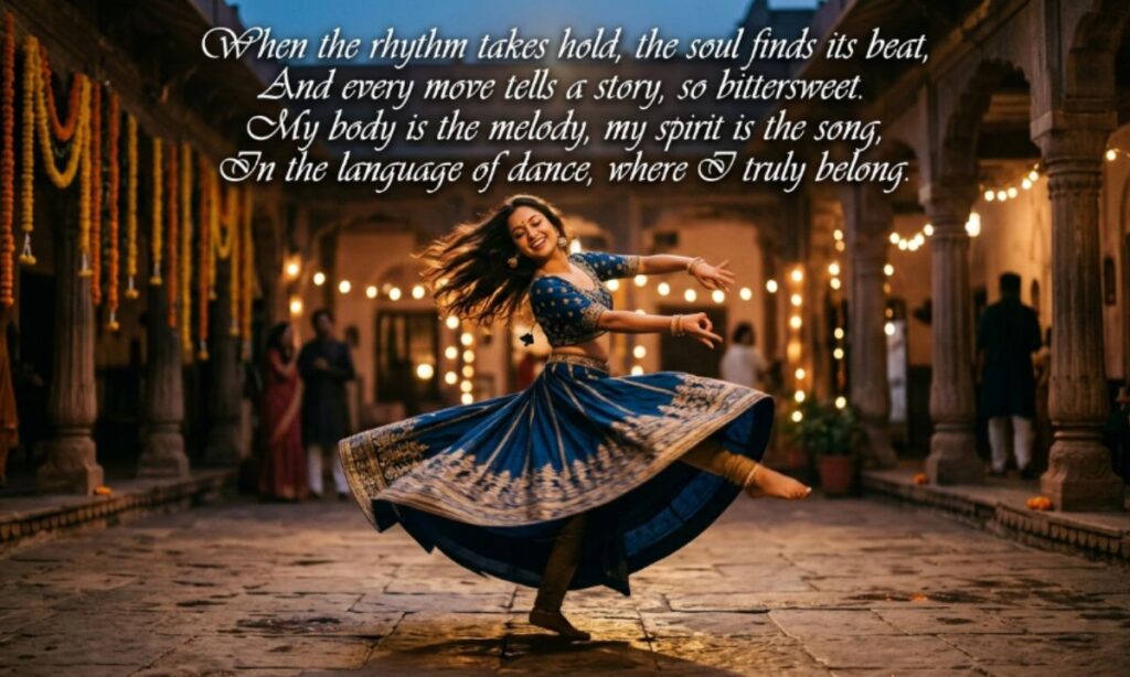 Dance shayari in english_