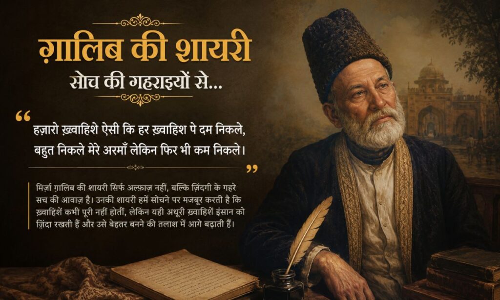 Deep Philosophical Ghalib Shayari in Hindi