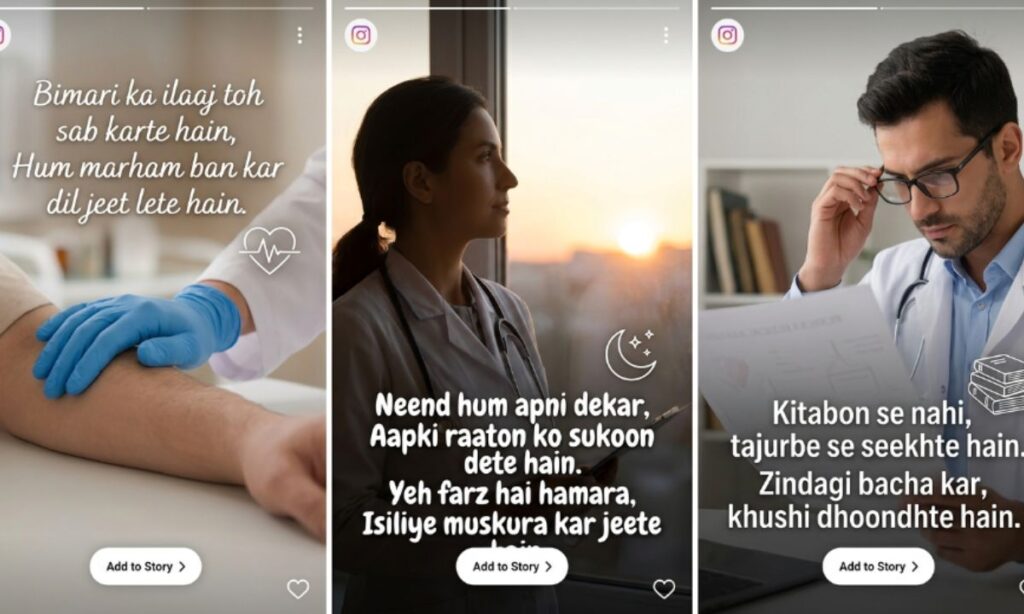 Doctor shayari for instagram
