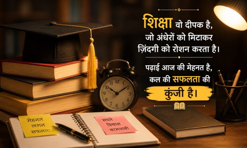 Education Shayari in Hindi text