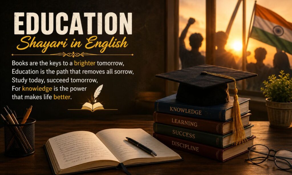 Education shayari in English