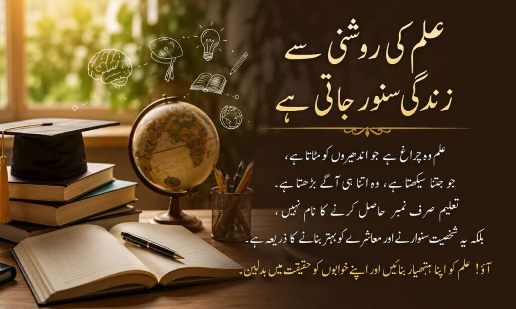 Education shayari urdu