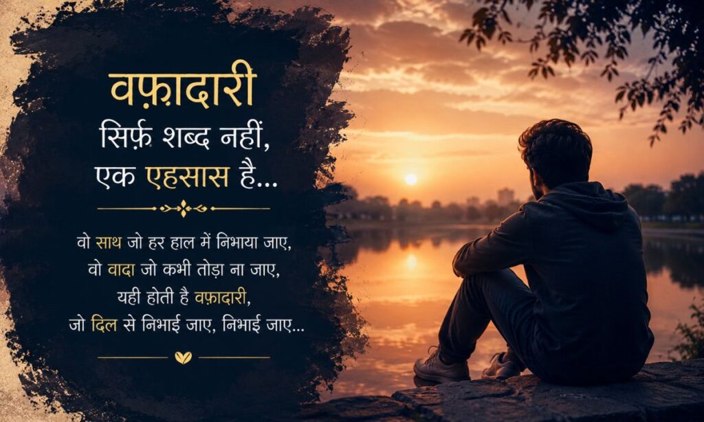 Emotional Loyalty Shayari in Hindi