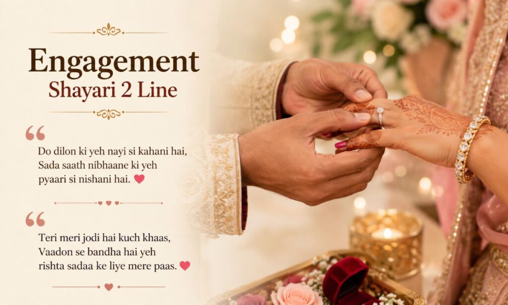 Engagement Shayari 2 line