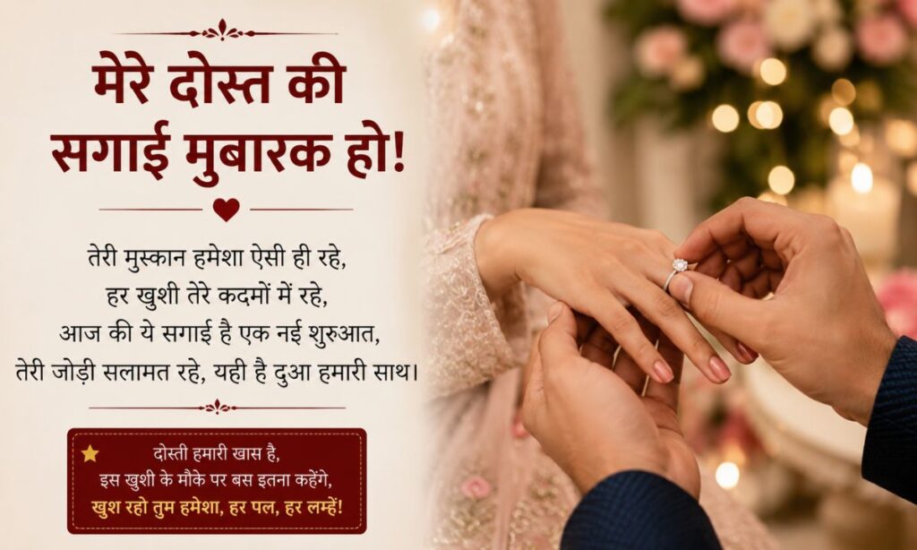 Engagement Shayari for Best Friend in Hindi