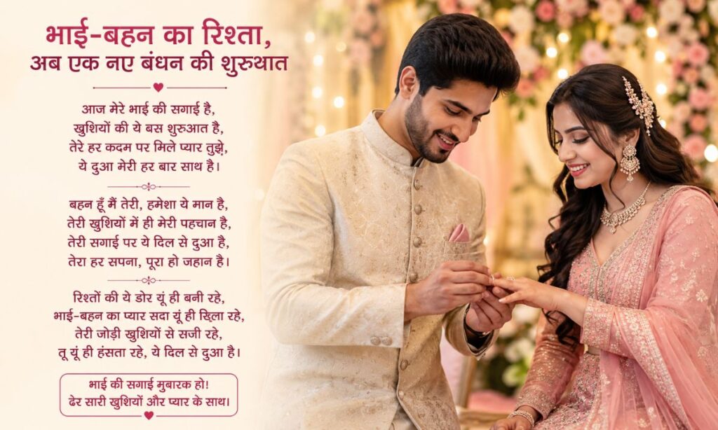 Engagement Shayari for Brother and Sister in Hindi