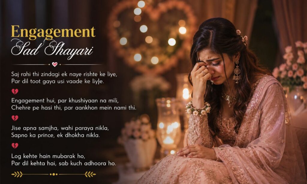 Engagement sad shayari