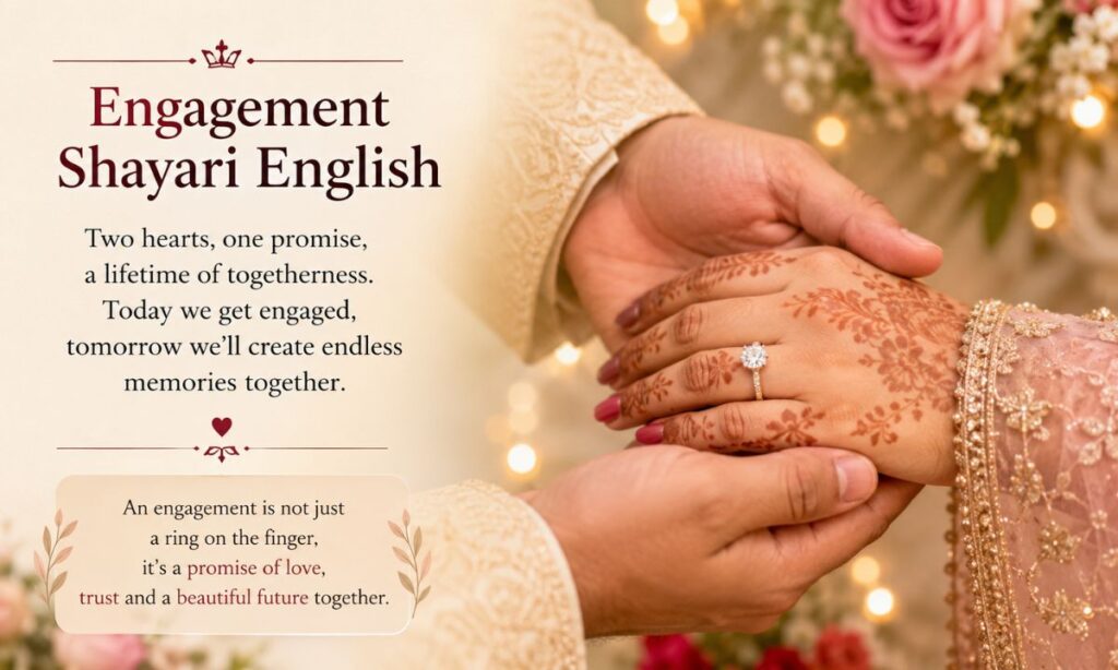 Engagement shayari english