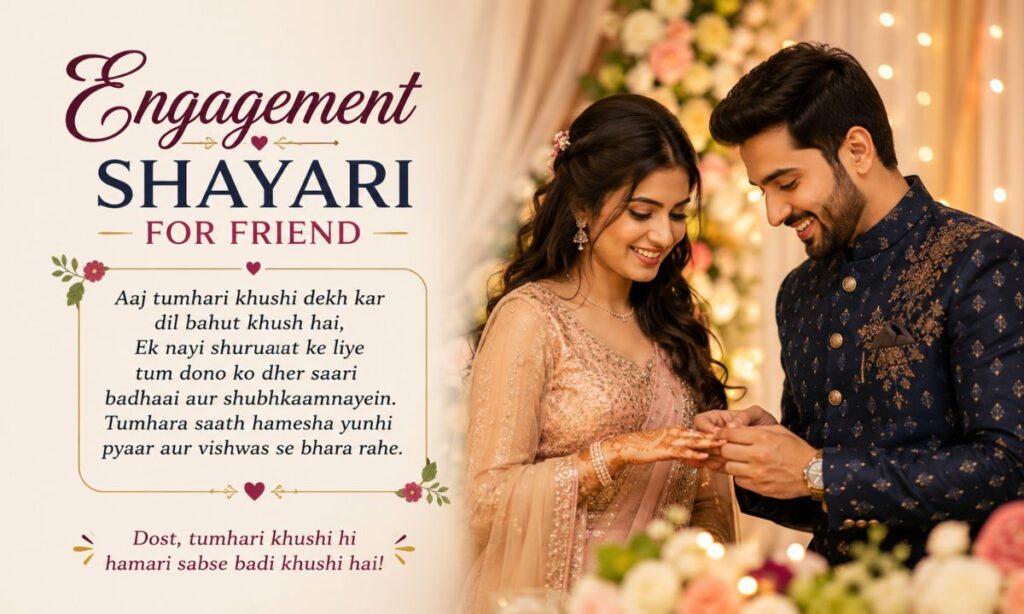 Engagement shayari for friend