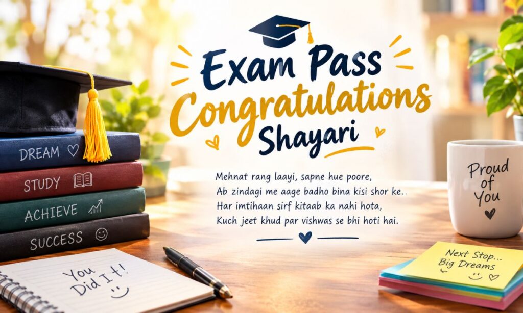 Exam Pass Congratulations Shayari