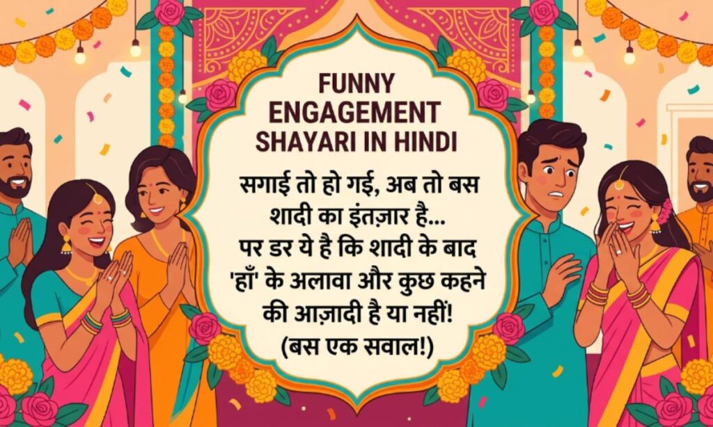 Funny Engagement Shayari in Hindi