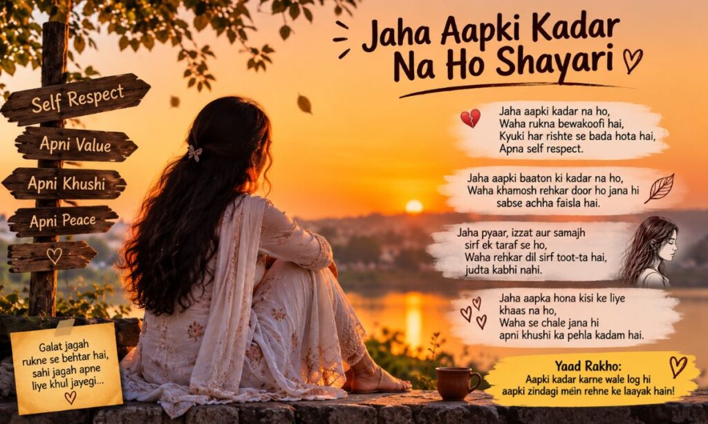 Jaha aapki kadar na ho shayari