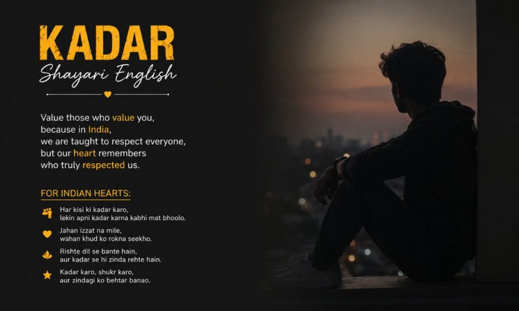 Kadar shayari english