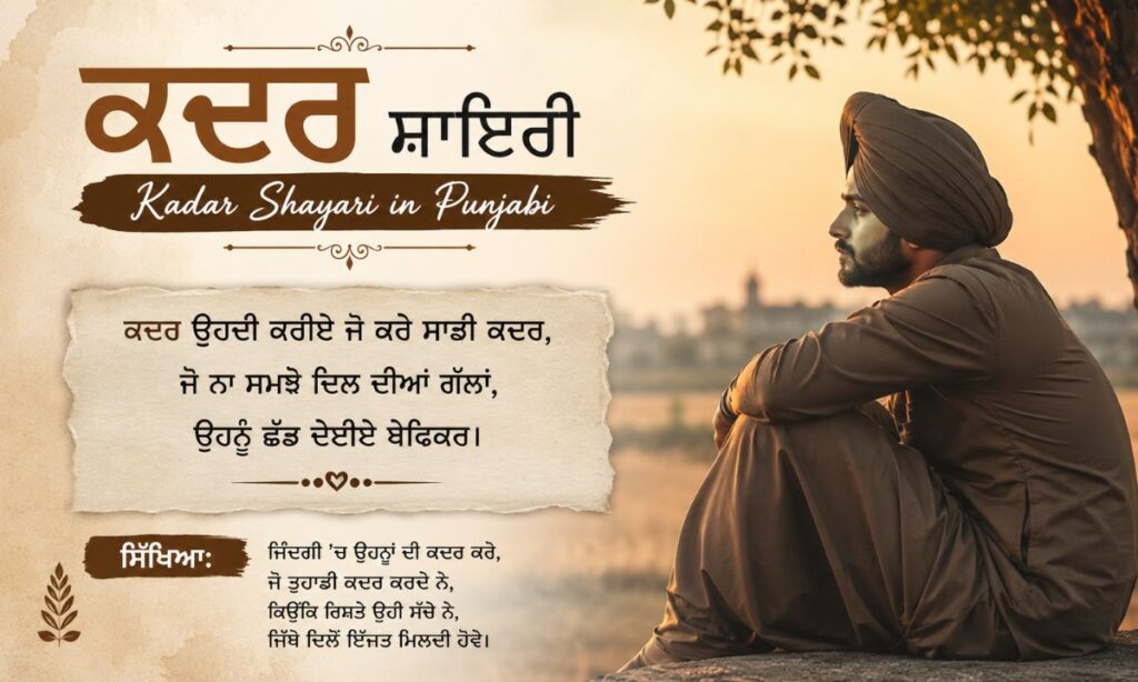 Kadar shayari in punjabi