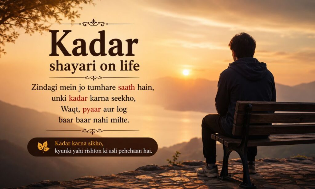 Kadar shayari on life