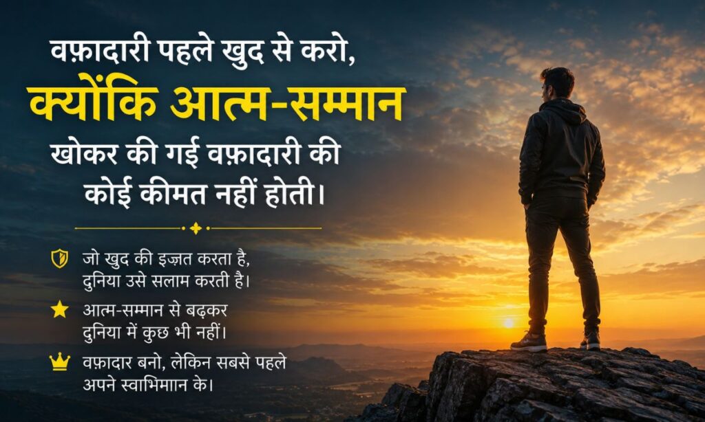 Loyalty Shayari on Self Respect in Hindi