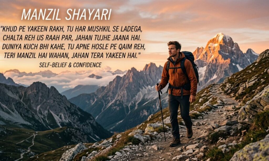 Manzil Shayari for Self-Belief and Confidence
