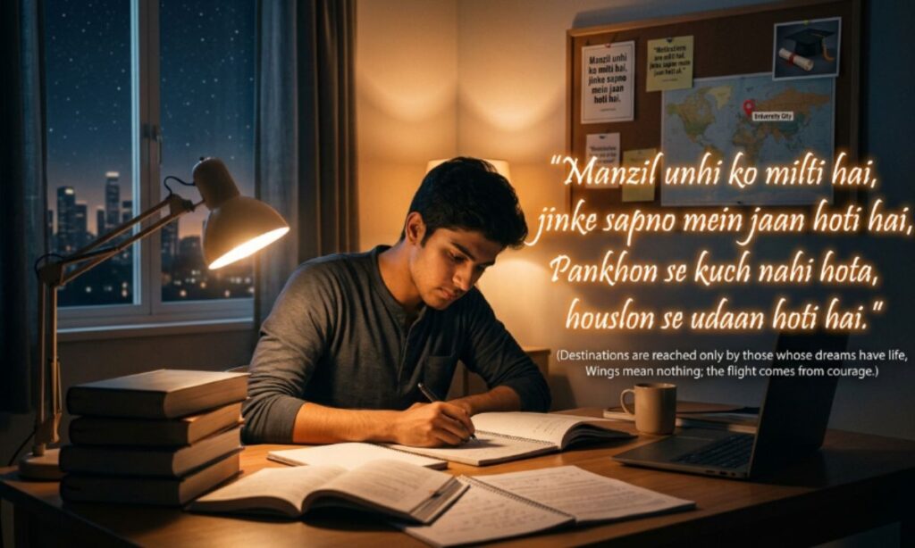 Manzil Shayari for Students and Dreams