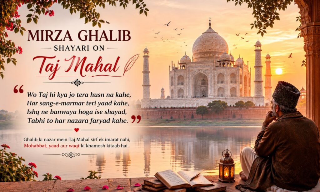 Mirza Ghalib Shayari on Taj Mahal