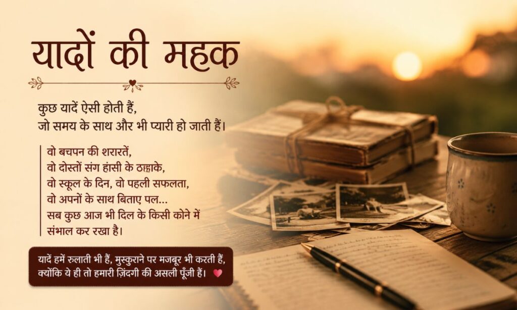 Nostalgic Memories Shayari in Hindi