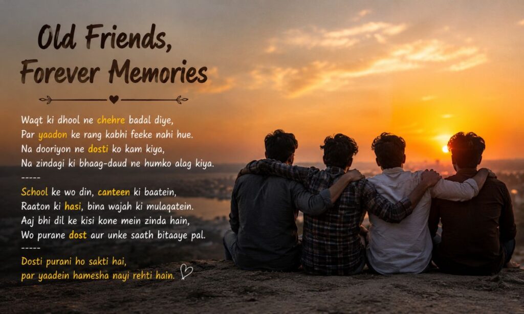 Old Friends Memories Shayari