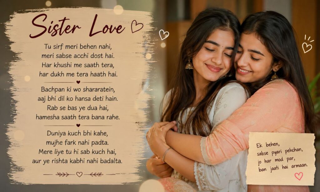 Poetry for sister love