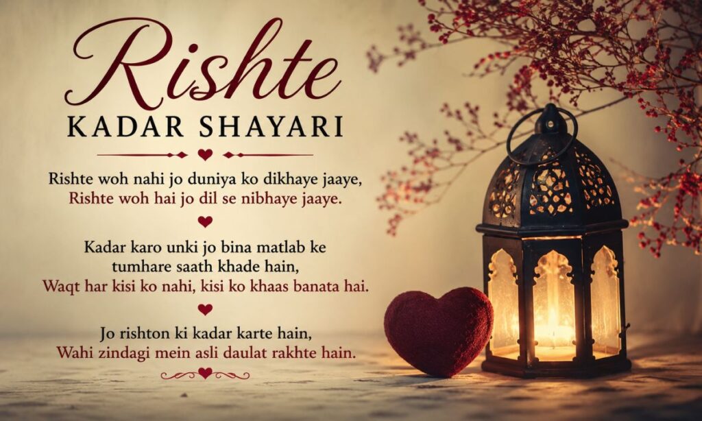 Rishte kadar shayari